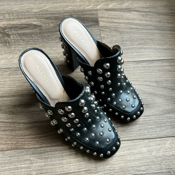 Aldo Studded Heeled Mules | 6 - Picture 6 of 7